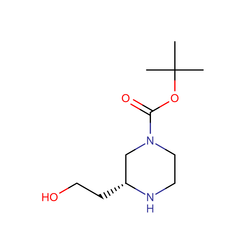 (R)-tert-butil 3-(2-Hydroxyethyl)piperazine-1-carboxylate Cas:1272421-10-9