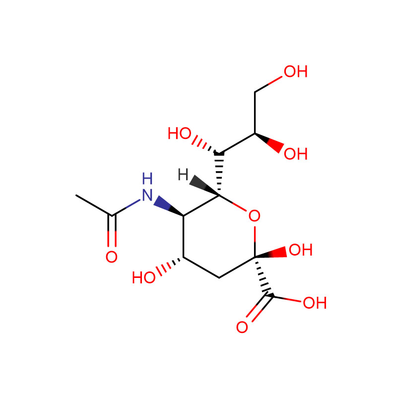 एन-एसिटाइलन्यूरैमिनिक एसिड (सियालिक एसिड) कैस: 131-48-6