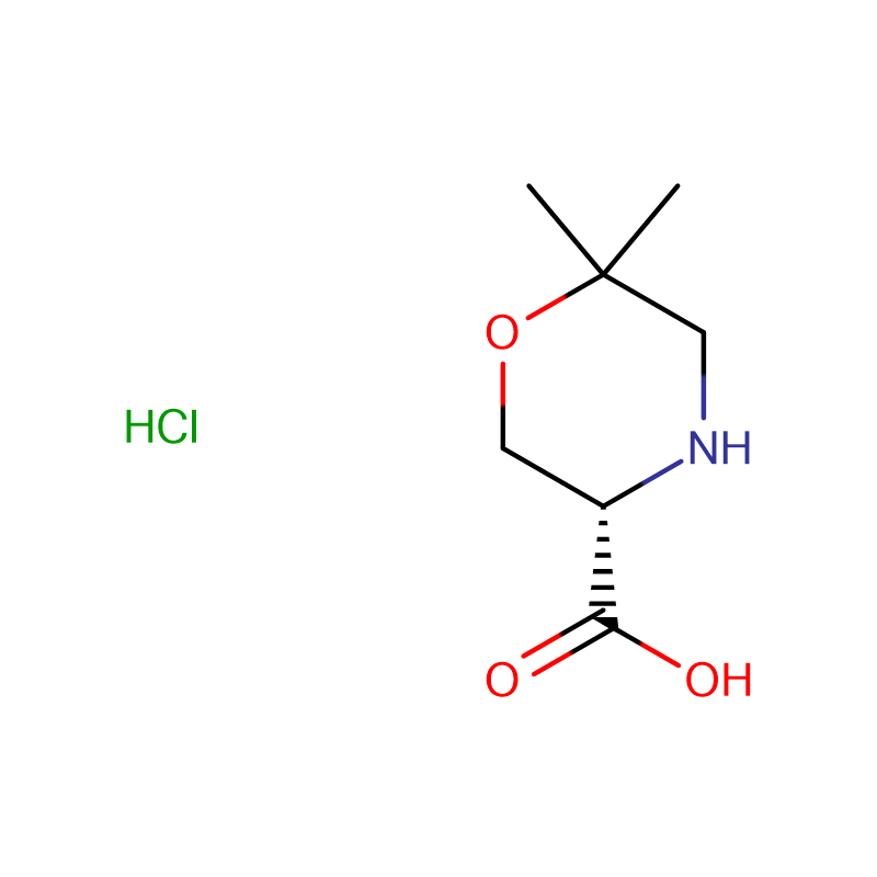 (S) -6,6-Диметилморфолин-3-карбоксил қышқылы гидрохлориді Cas: 1313277-24-5
