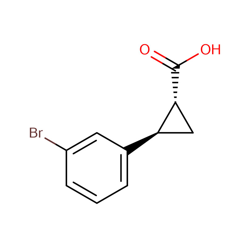 (1R,2R)-2-(3-โบรโมฟีนิล)ไซโคลโพรเพนคาร์บอกซิลิก แอซิด Cas: 1314323-94-8