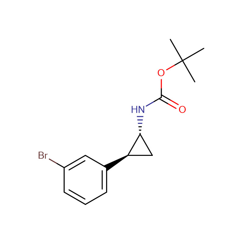 tert-butyl (1R,2S)-2- (3-bromophenyl) cyclopropylcarbamate Cas: 1314323-97-1