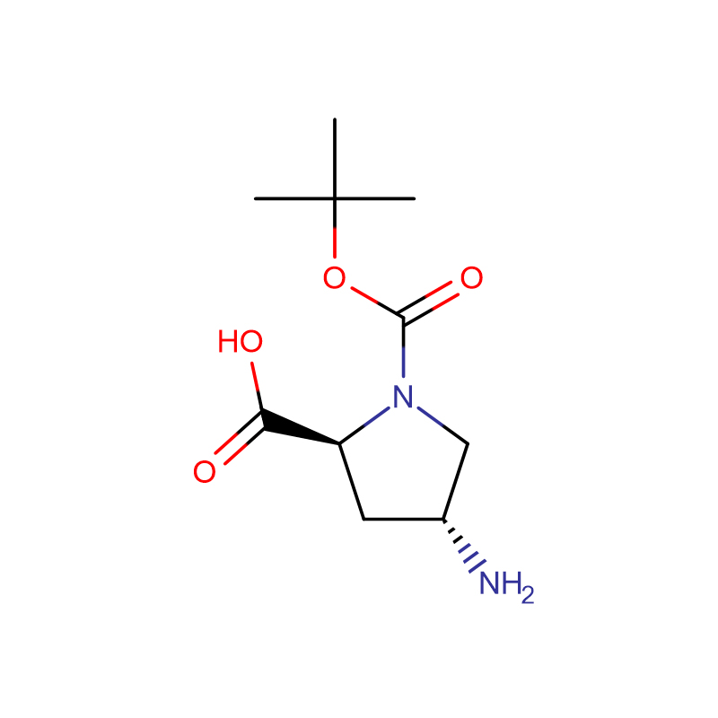 (2S,4R)-4-aimín-1-[(tert-butocsa)carbóinil]pirrolidine-2-aigéad carbocsaileach Cas: 132622-69-6