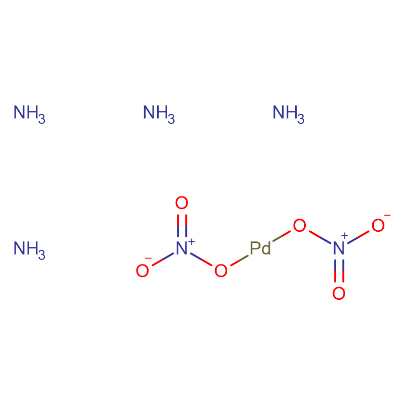 Tetraamminepalladium (II) tharollo ea nitrate Cas: 13601-08-6