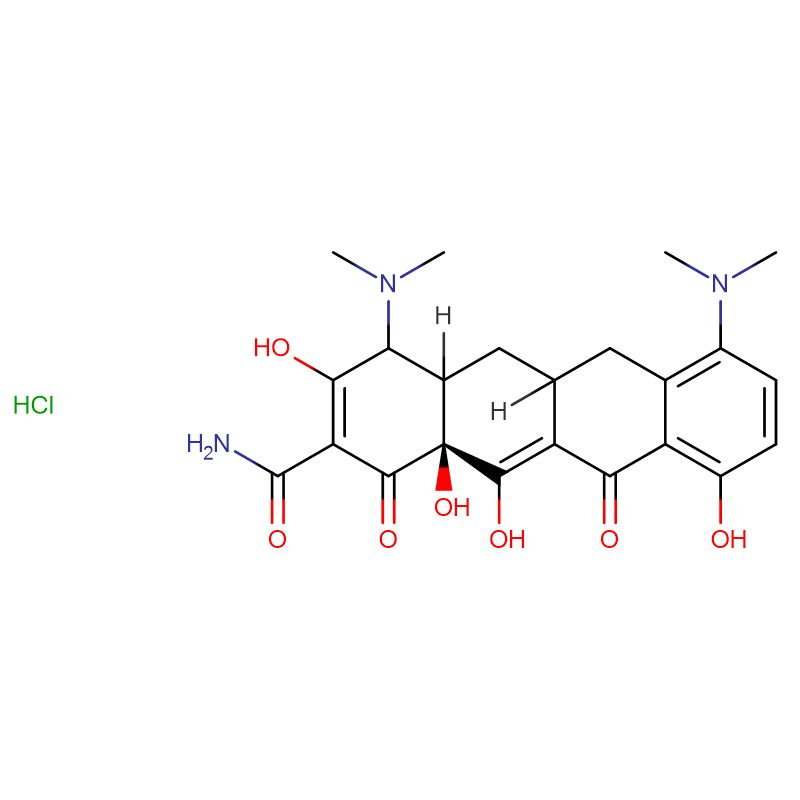 मिनोसाइक्लिन हाइड्रोक्लोराइड कैस: 13614-98-7