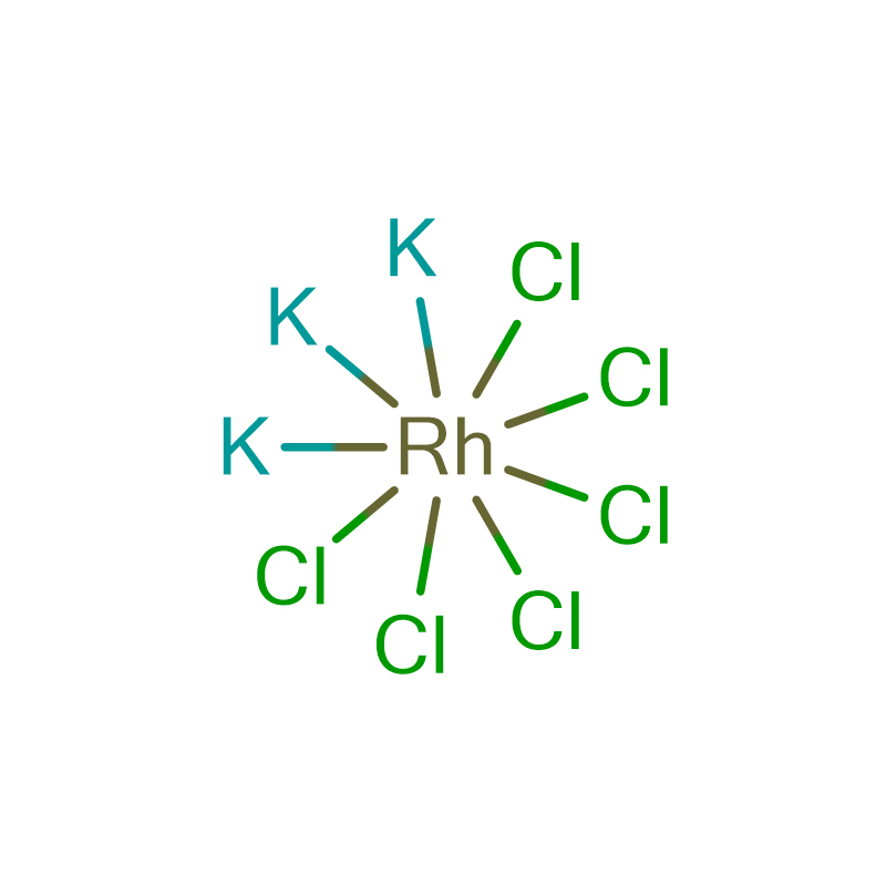 Hexachlororhodate de potassium (III) CAS : 13845-07-3 99 % Poudre rose ou rouge