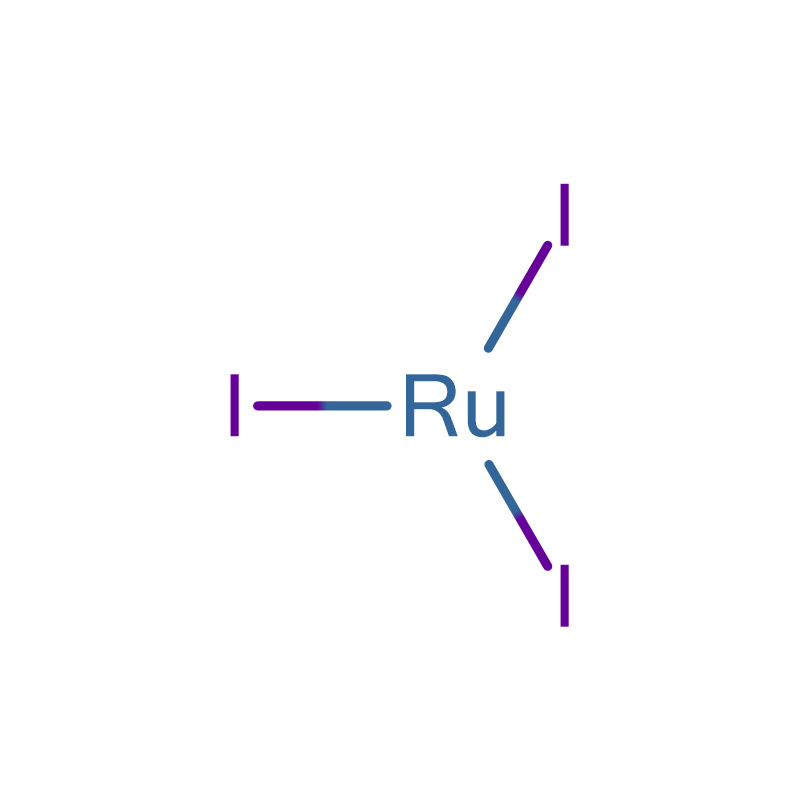 रुथेनियम (III) आयोडाइड CAS: 13896-65-6 99% कालो हेक्सागोनल क्रिस्टल