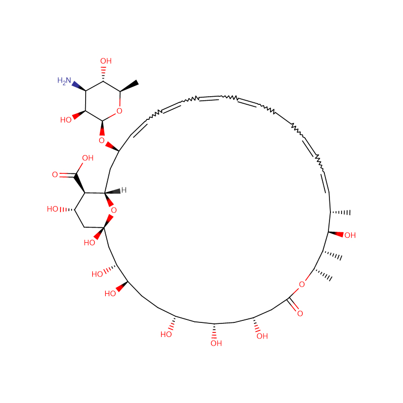 Nystatiinidihydraatti CAS:1400-61-9 Nystatiini A1 >85 %;muita yhdisteitä