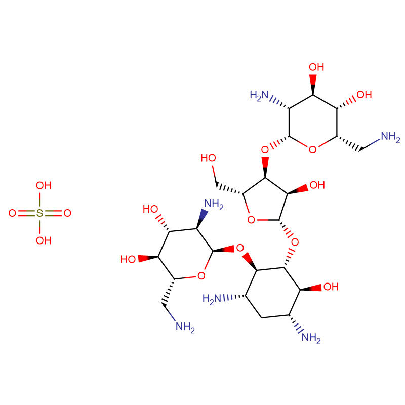 Neomycin sulfate CAS: 1405-10-3 White na ubé odo ntụ ntụ
