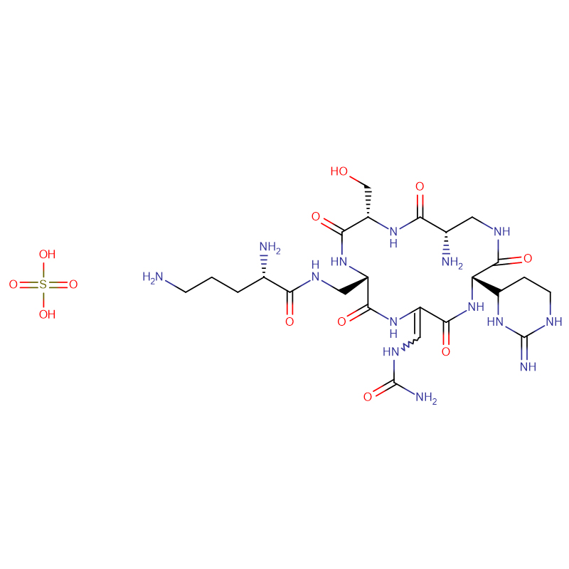 Sulfato de capreomicina (sulfato de Capastat) Cas: 1405-37-4