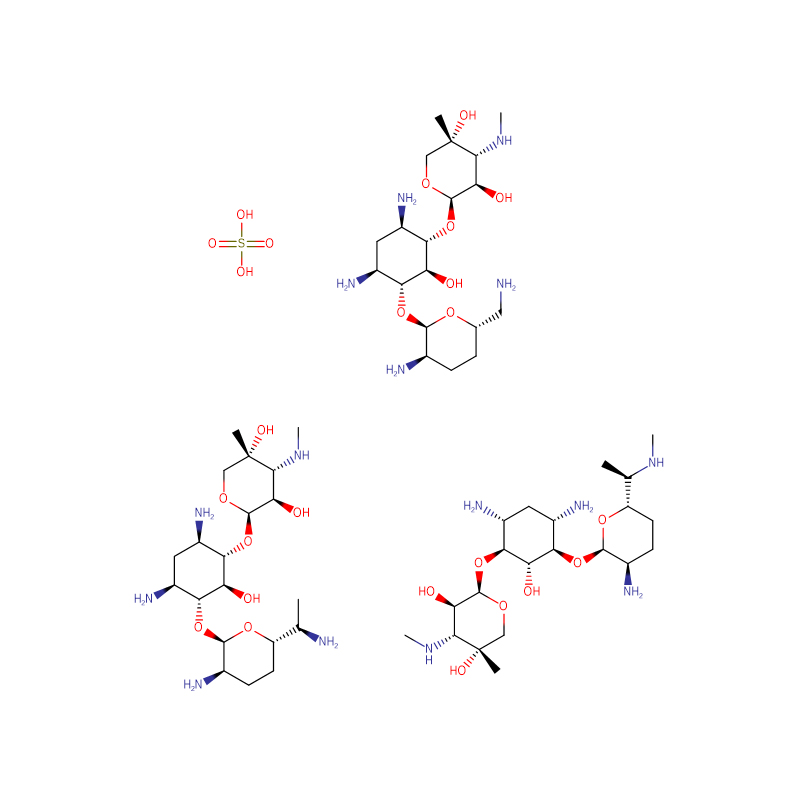 Gentamicino sulfatas CAS:1405-41-0 Balti milteliai