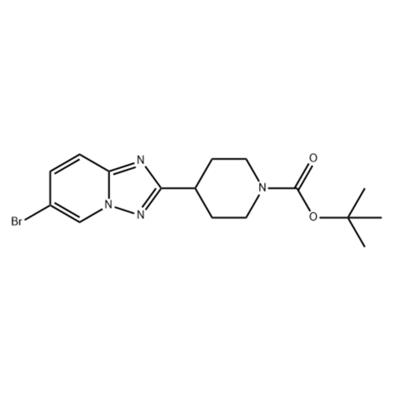 टर्ट-ब्यूटाइल 4-(6-ब्रोमो-[1,2,4]ट्रायज़ोलो[1,5-ए]पाइरिडिन-2-वाईएल)पाइपरिडीन-1-कार्बोक्सिलेट कैस:1422344-42-0