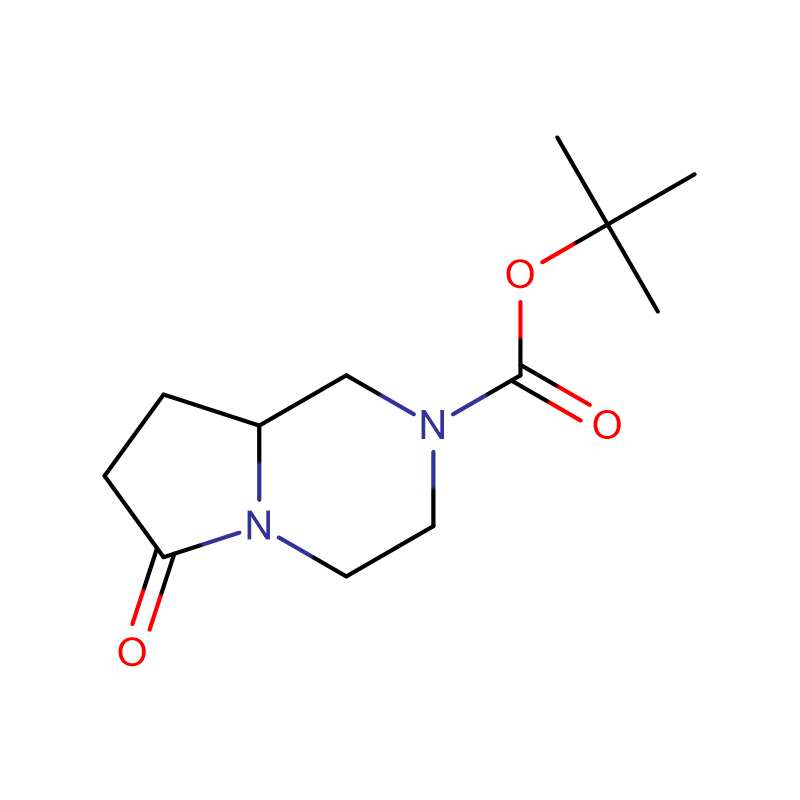 టెర్ట్-బ్యూటిల్ 6-ఆక్సో-హెక్సాహైడ్రోపిరోలో[1,2-a]పైరజైన్-2(1H)-కార్బాక్సిలేట్ కాస్: 1429200-16-7