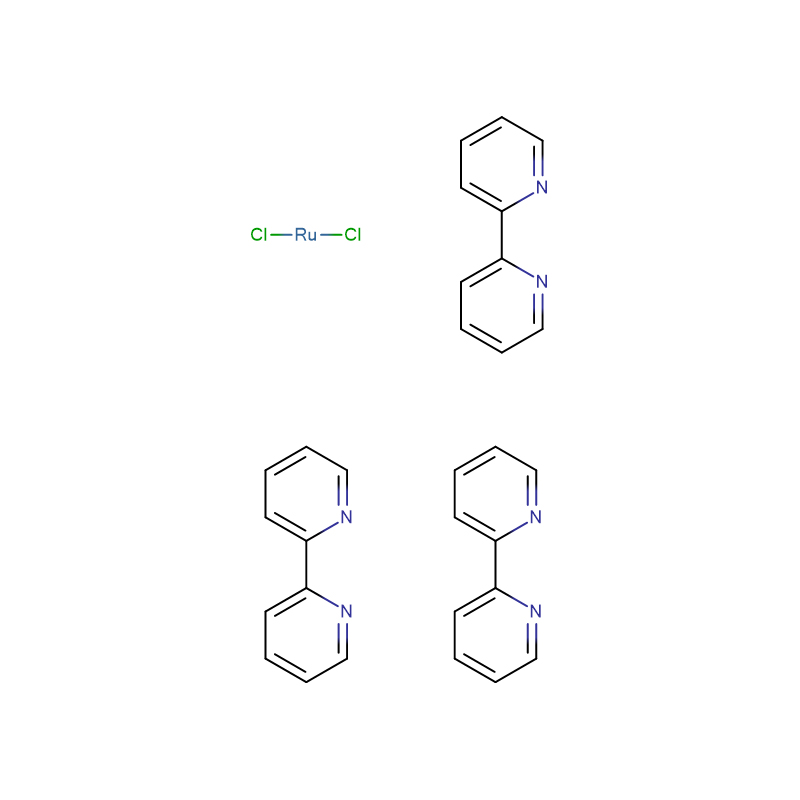ტრის(2,2′-ბიპირიდინი)რუთენიუმის დიქლორიდი CAS:14323-06-9 98%