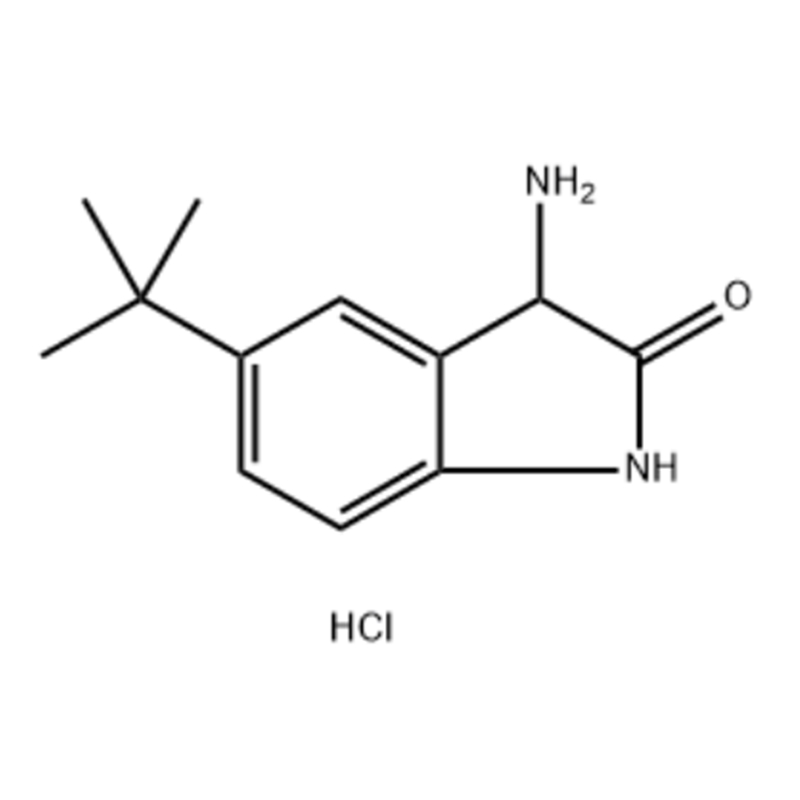 3-امینو-5-tert-butyl-2,3-dihydro-1H-indol-2-one هایدروکلورایډ کاس: 1461706-05-7
