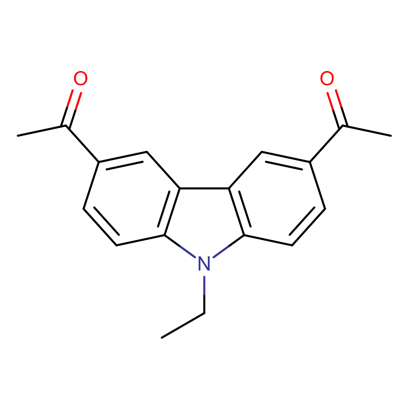 3,6-диацетил-9-этил-9Н-карбазол CAS: 1483-97-2