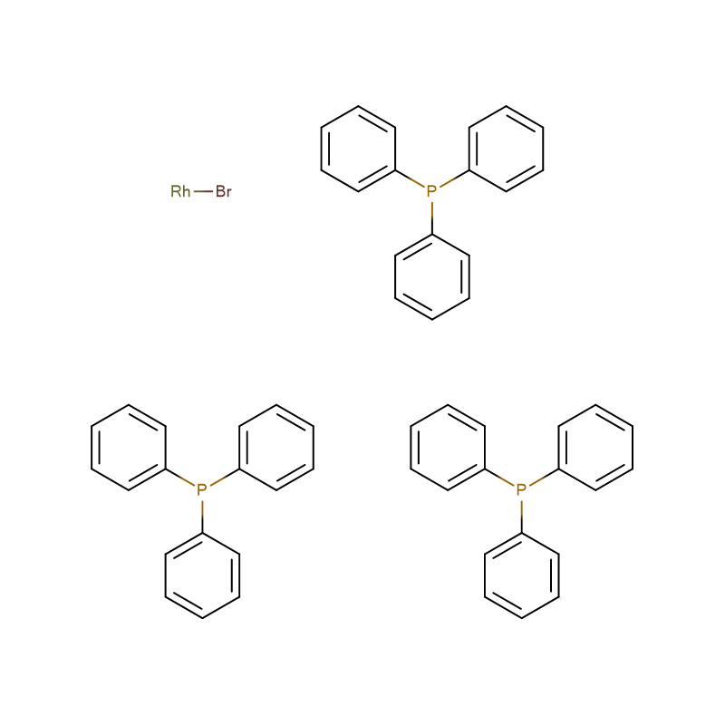 బ్రోమోట్రిస్(ట్రిఫెనైల్ఫాస్ఫిన్)రోడియం(I) CAS:14973-89-8