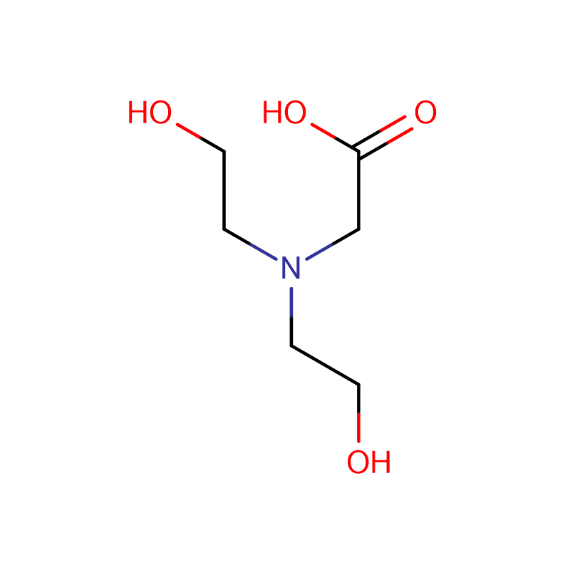 बायसिन कॅस: 150-25-4 पांढरी स्फटिक पावडर 98% N N-DI(HYDROXYETHYL)-B-Aminoacetic acid