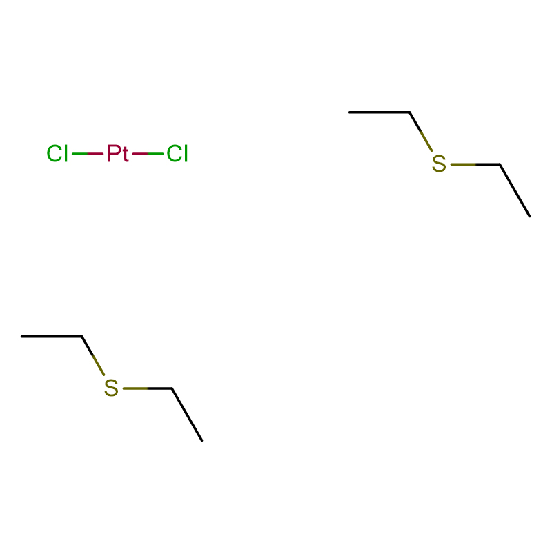 cis-Diclorobis (sulfur de dietil) platí (II) Cas: 15442-57-6 Pols groga