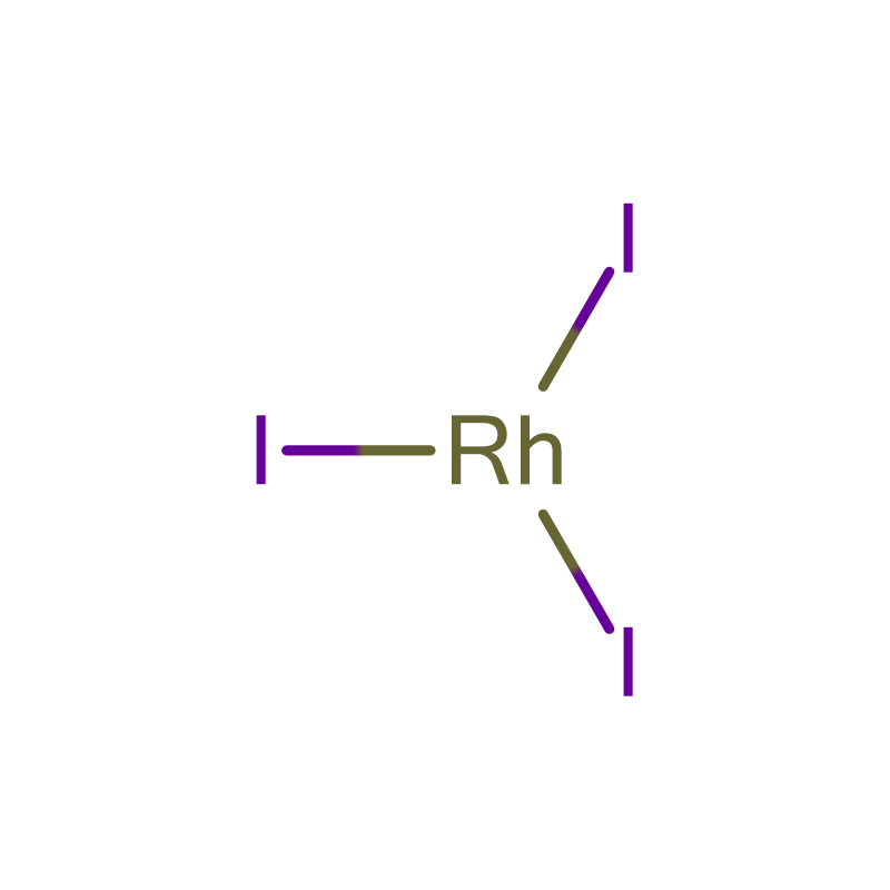 Rhodium(III) iodide CAS:15492-38-3 ម្សៅគ្រីស្តាល់ខ្មៅ