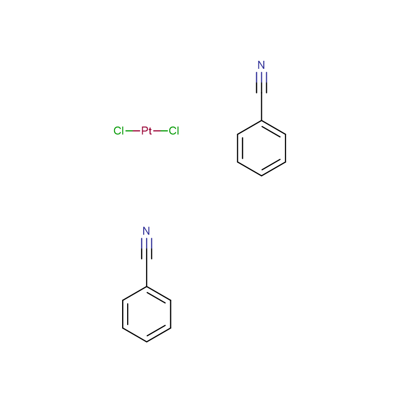 Bis(bentsonitriili)diklooriplatina(II) Cas:15617-19-3 cis-bis(bentsonitriili)platina(II)kloridi