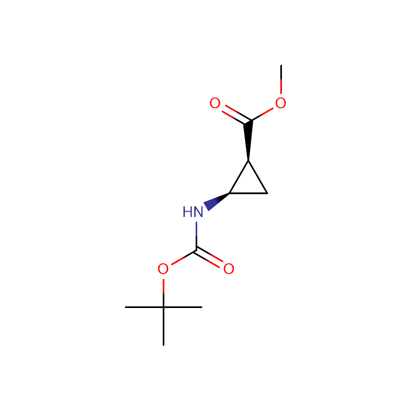 Цис-метил 2-(терц-бутоксикарбониламино)циклопропанкарбоксилат Cas:170299-60-2