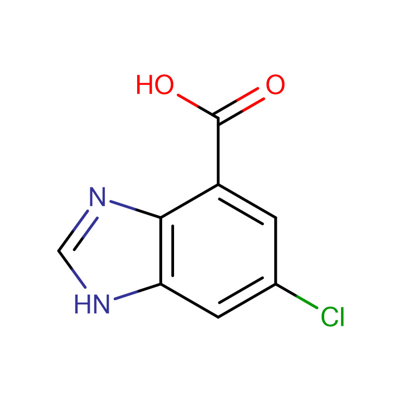 6-क्लोरो-1एच-बेंझो[डी]इमिडाझोल-4-कार्बोक्झिलिकासिड कॅस: 180569-27-1
