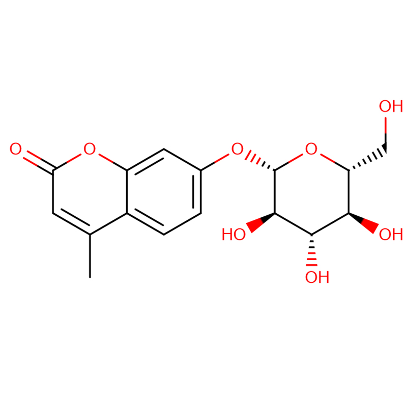 4-Methylumbelliferyl-beta-D-glucopyranpside CAS:18997-57-4 Wit tot Naaswit Poeder 99%