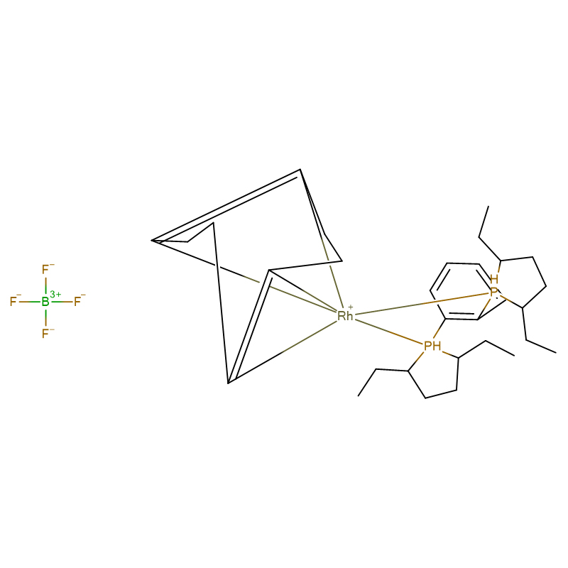 (+)-1,2-BIS((2S,5S)-2,5-დიეთილფოსფოლანო)ბენზოლი(ციკლოკტადიენი)როდიუმი(L)ტეტრაფლუორობორატი CAS:213343-64-7 99%