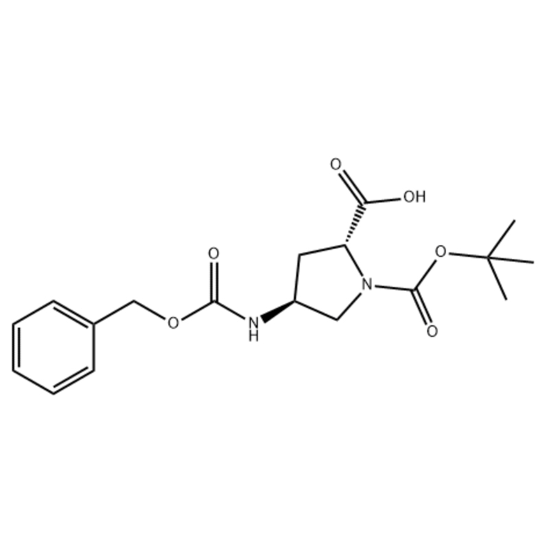 (2R,4S)-4-(бензилоксикарбонил)-1-(терт-бутоксикарбонил)пирролидин-2-кислотаи карбоксил Cas: 2306247-65-2
