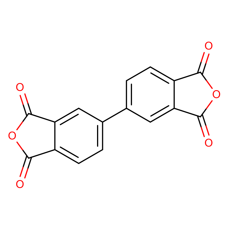 ไดแอนไฮไดรด์ 3,3′,4,4′-ไบฟีนิลเตตระคาร์บอกซิลิก CAS:2420-87-3