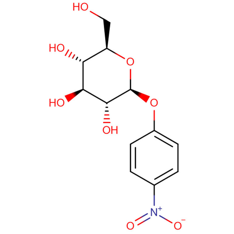 4-nitrofenyl-beta-D-glukopyranosid 99 % CAS:2492-87-7 hvitt krystallinsk pulver