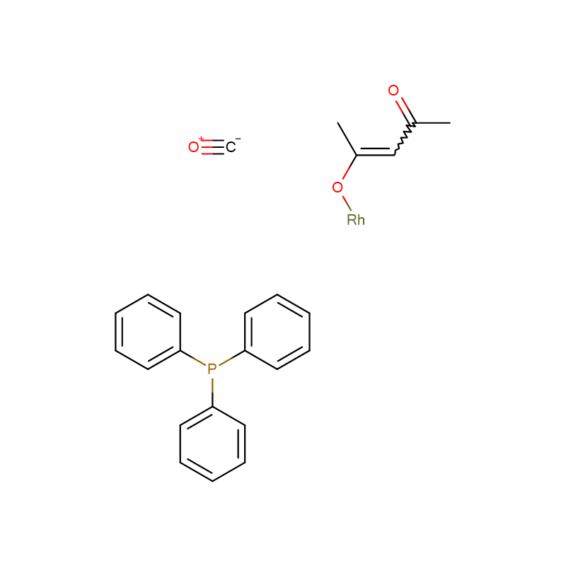 Acetylacetonatocarbonyltriphenylphosphine rhodium (I) CAS: 25470-96-6 98٪ کریسټالیزیشن