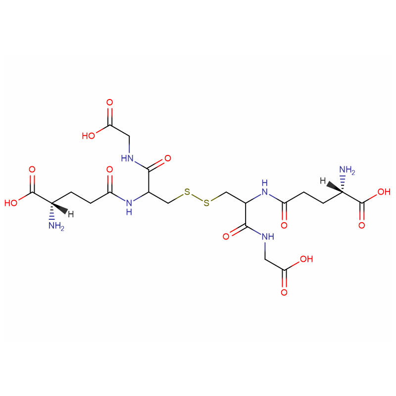 Glutathione oxidized Cas: 27025-41-8 အဖြူရောင်ပုံဆောင်ခဲမှုန့်