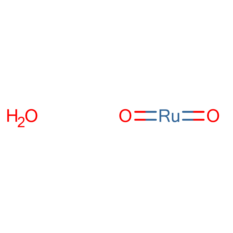 რუთენიუმის დიოქსიდის ჰიდრატი CAS:32740-79-7 99% შავი ფხვნილი ან მუქი ლურჯი კრისტალი