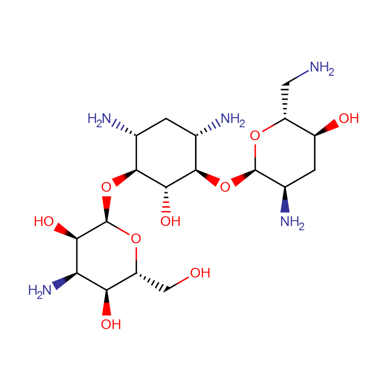 Тобрамицин база ЦАС:32986-56-4 Бели прах Д-6-тиридеокси-алфа-д-рибохексопиранозил-(1-6))-2-деокси