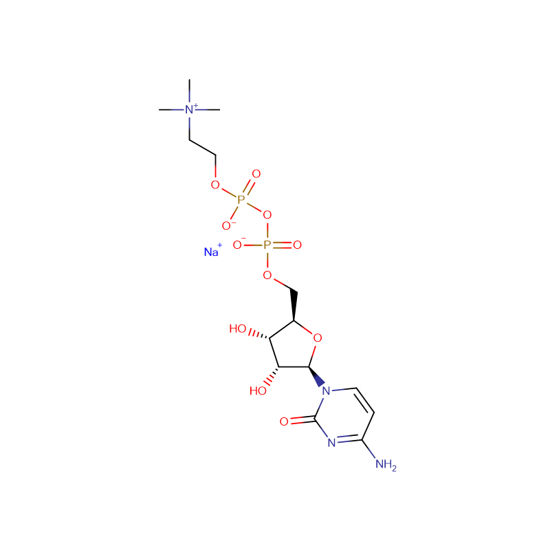 Citicoline सोडियम Cas: 33818-15-4 CYTIDINE-5′-DIPHOSPHOCHOLINE