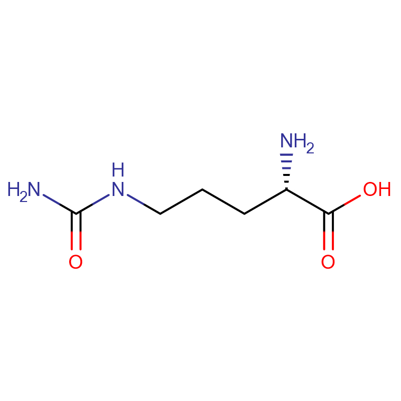 L-Sitrulin kasasy: 372-75-8 Ak poroşok 99% H-Cit-OH