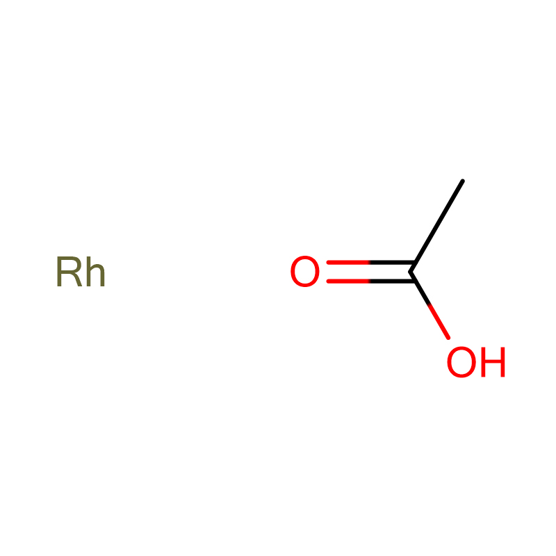 Rhodium acetate CAS: 42204-14-8 99% ម្សៅពណ៌ត្នោតល្អ។