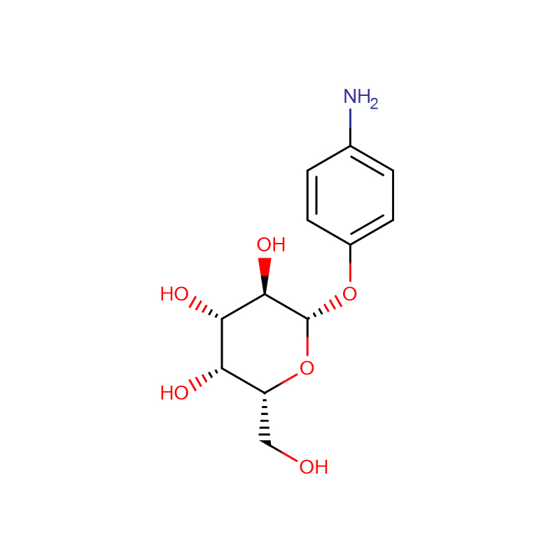 4-Aminophenyl-β-D-galactopyranoside Cas:5094-33-7 Wit tot Ligbruin Poeder 99%