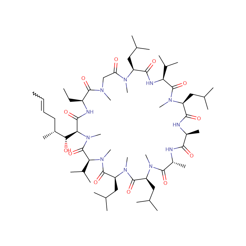 Cyclosporin A CAS:59865-13-3 සුදු ස්ඵටික කුඩු 99%