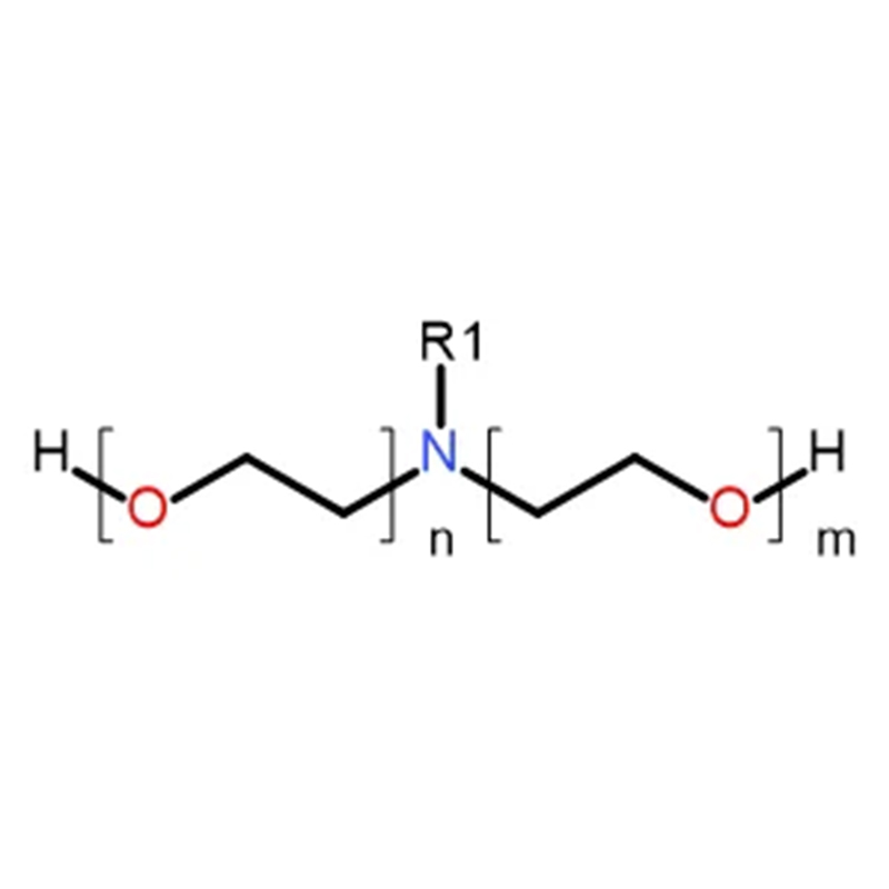Ether polyoxyethylene amine de gheir hidrogenized (2EOO) Cas: 61790-82-7 Cumhachd Geal
