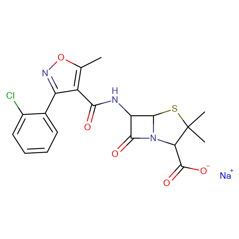 क्लोक्सासिलिन सोडियम नमक कैस: 642-78-4