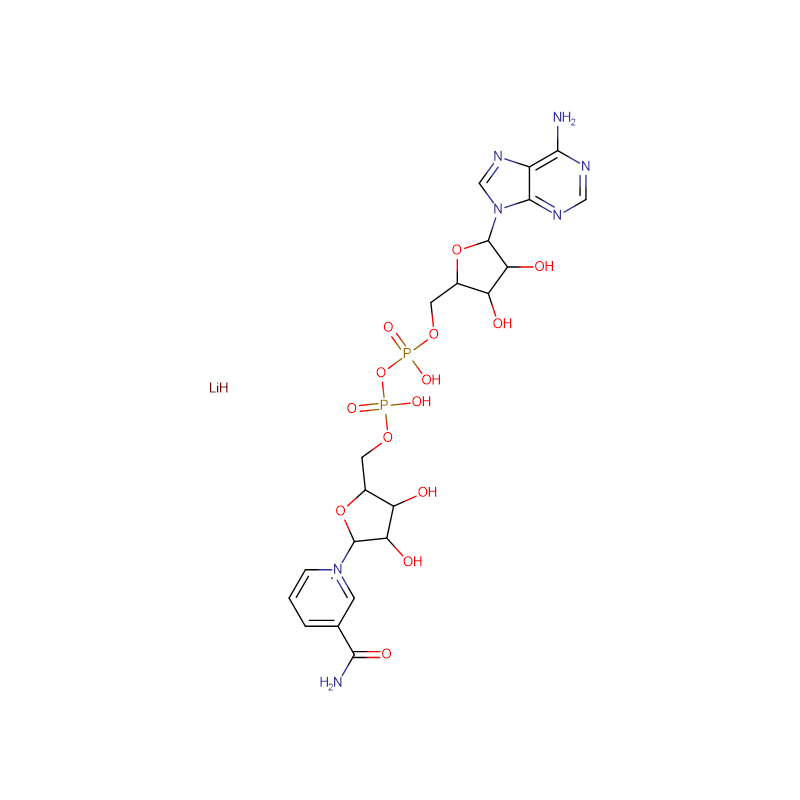 β-Nikotinamid Adenin Dinükleotit Lityum tuzu (NAD Lityum tuzu) Cas: 64417-72-7