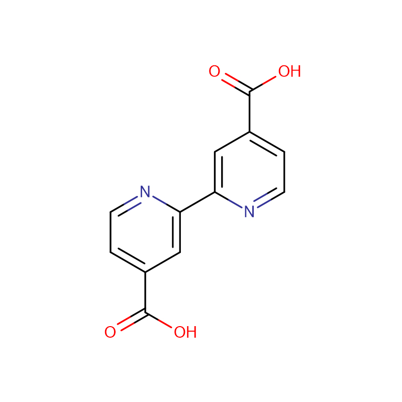 2,2′-Bipyridine-4,4′-dicarboxylic acid Cas:6813-38-3 Keʻokeʻo a keʻokeʻo-hina ʻeleʻele