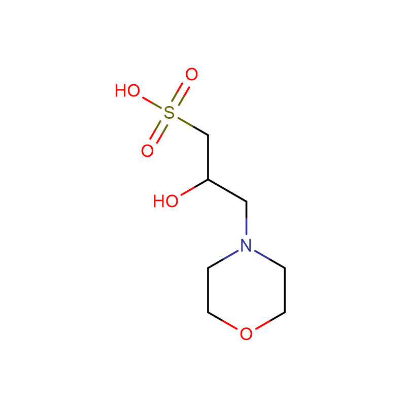 2-hidroksi-4-morfolienpropaansulfonsuur Cas:68399-77-9 Wit kristallyne poeier