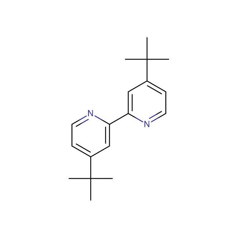 4,4'-Di-terc-butil-2,2'-dipiridil Cas:72914-19-3 Cristal branco