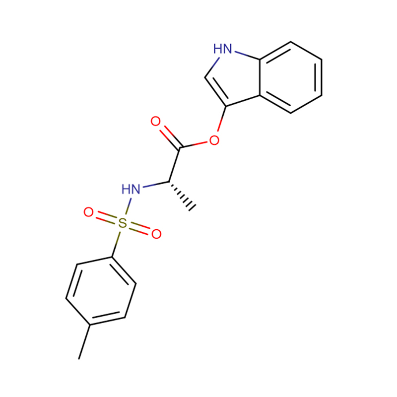3-(N-tosyl-L-alanyloxy)indole CAS:75062-54-3 98% ຜົງຂາວສີຂີ້ເຖົ່າ