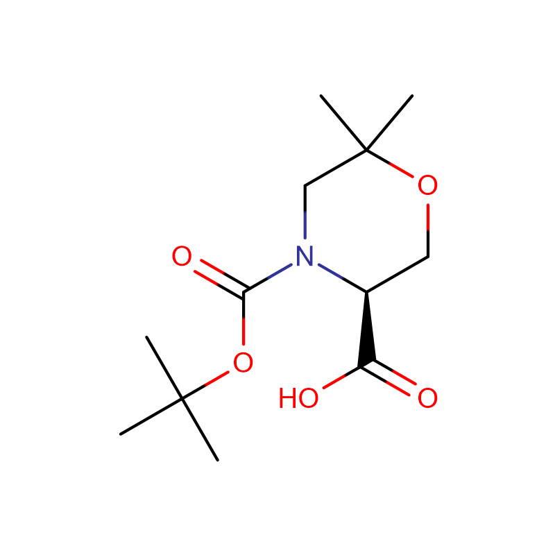 (S) -4-Bok-6,6-Dimetil-morfolin-3-karboksil turşusy Cas: 783349-78-0