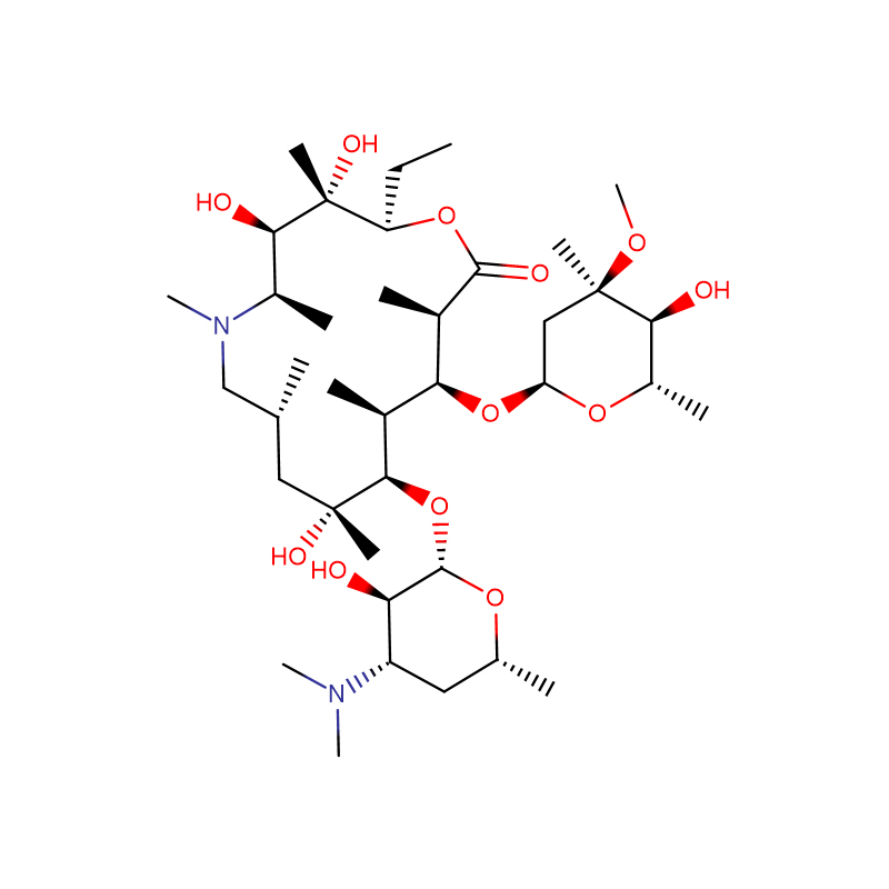 Azithromycin CAS: 83905-01-5 اڇو پائوڊر