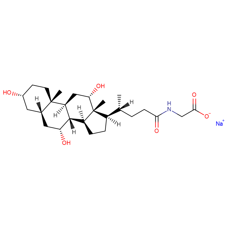 I-Sodium Glycocholate Cas:863-57-0 Impushana emhlophe noma emhlophe